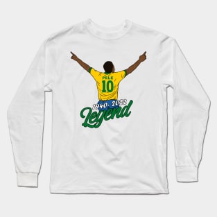 Brazilian Football Legend Pele Long Sleeve T-Shirt